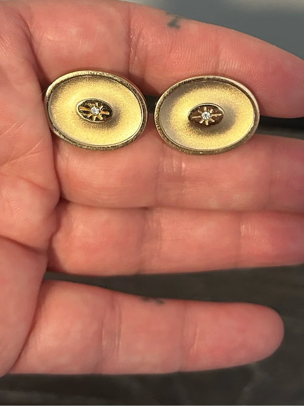 Starburst Crystal Cufflinks
